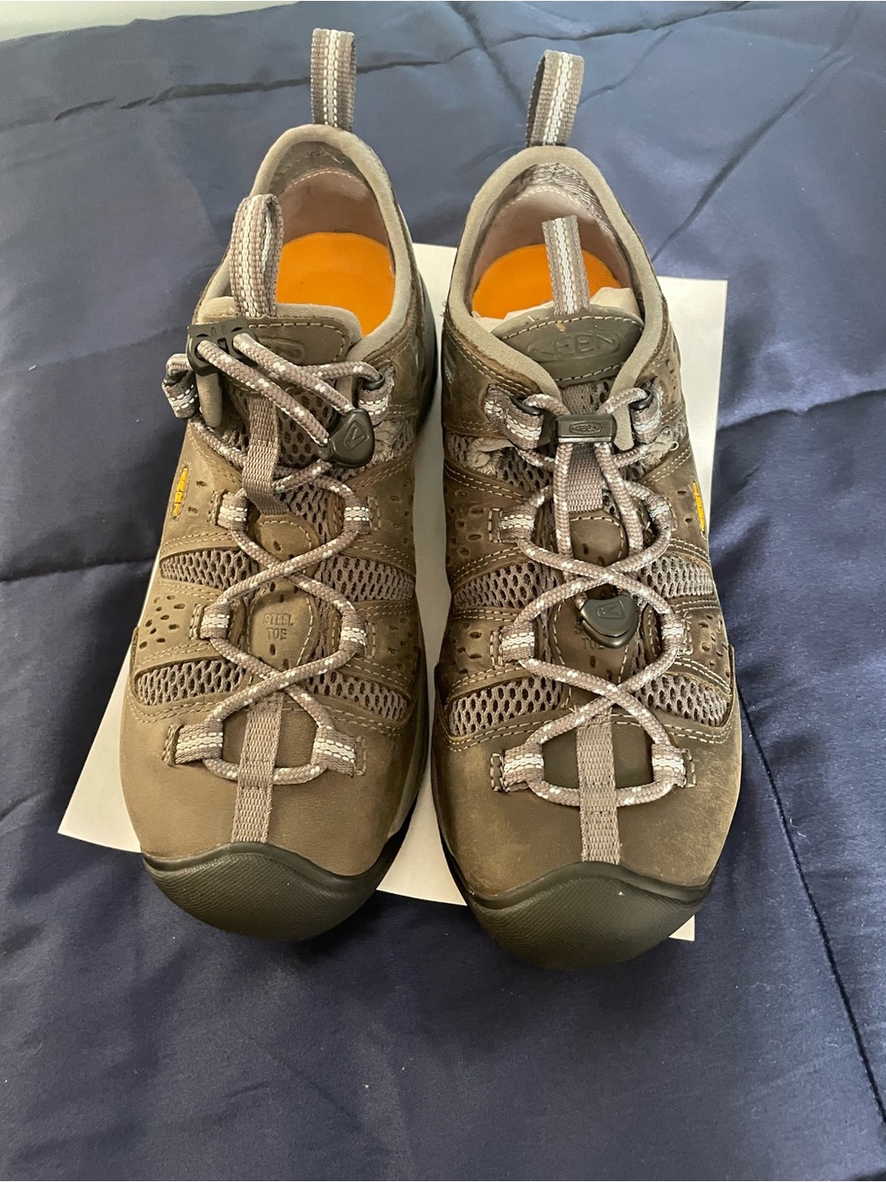 Women’s Keen Brown and Orange Athletic Hiking Shoes